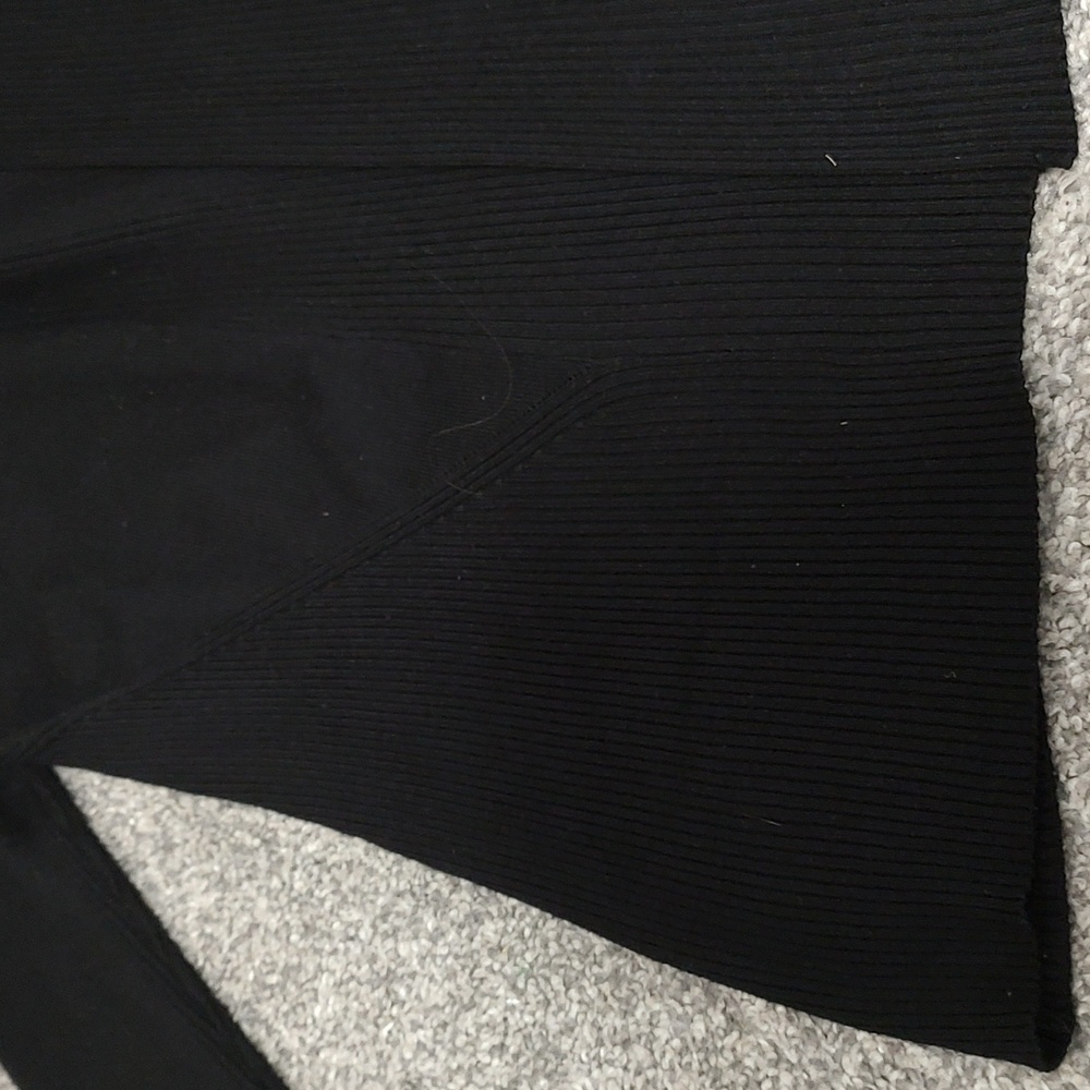Black Ribbed Cardigan - Picture 4 of 12